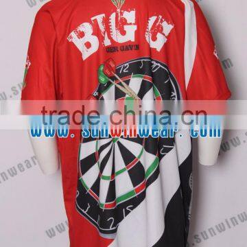 New Customized 100% Polyester Dart Cloth Fashion Shirts for Mens / Sublimation Darts Jersey photo-4