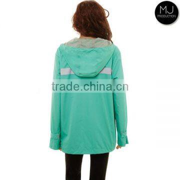 China Factory Windproof Hood Womens Rain Coat photo-4