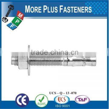 Made In Taiwan Heavy Load Bronze Finished Green Plated Stainless Steel Sleeve Anchor Wedge Bolt photo-2