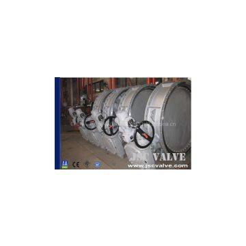 Electric actuator flange eccentric butterfly valve