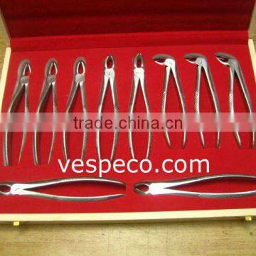 Dental Extracting Forceps set of 10 pieces