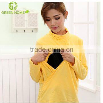 breathable cotton material smooth nursing clothes for breastfeeding