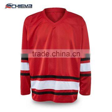 Customized 100% polyester cheap ice hockey practice jerseys made in China