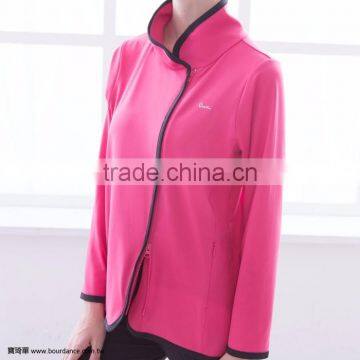 Yoga Clothes High Neck Fleece Women Jacket photo-4