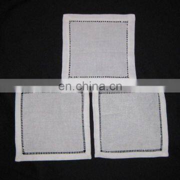 party linen napkins with ladder hemstitch