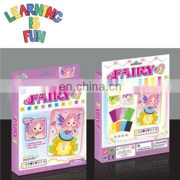 fairy princess figure mosaic puzzle games for child