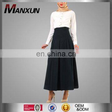OEM Service China Factory Custom Made Wholesale Muslim Abaya Solid Long Skirt