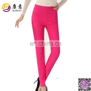 embroidered pencil fit ladies office pants trousers
