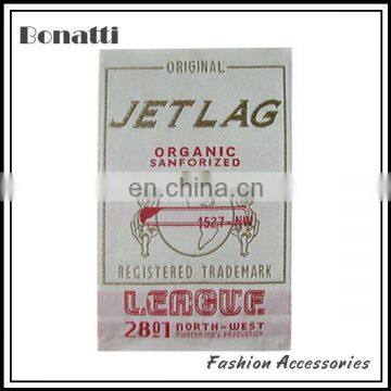 garment embroidered woven tags