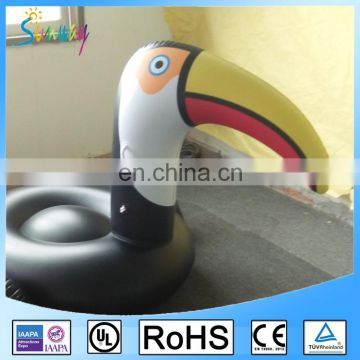 Giant Inflatable Toucan Float Swimming Pool Toy With Rapid Valves Toucan Water Floating Pool Toys