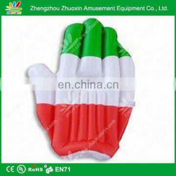 Advertising product inflatable hand toys for kids