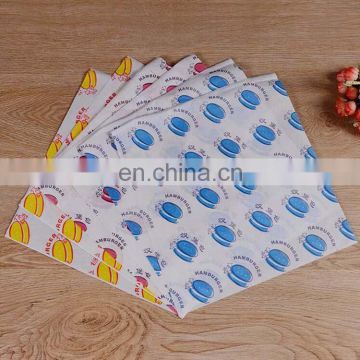 Grease Proof Paper Custom Printed Food Packaging Grease Proof Wax/Paper For Hamburger