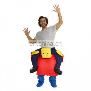 Funny Halloween Carnival Party Piggyback Ride On Square Face Costume photo-2