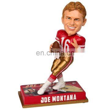 Decorate resin football player figurine