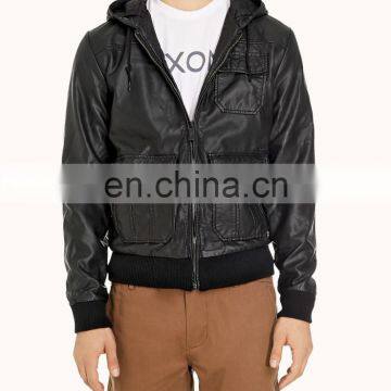 Napa Sheepskin Bomber Leather Jackets/ Hooded Leather Jackets