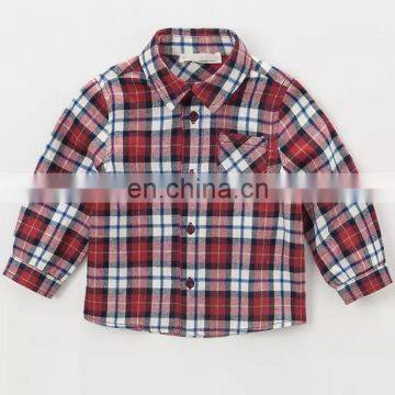 T-BSS006 Fashion Boys Beautiful Plain Flannel Cotton Shirts photo-3