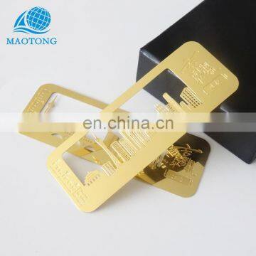 High quality custom brass Stainless steel gold etching metal bookmark easy book clip
