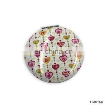 Custom Transfer Logo Sedex Audit Pocket Mirror Wholesale Foldable Double Sided Mirror