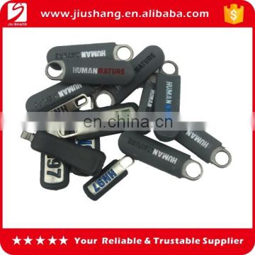 Cheap bulk key locking two sided zipper slider with custom logo