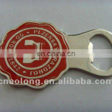 brand logo custom metal beer bottle opener for gift