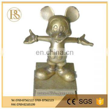 zinc alloy gold plating Mickey Metal trophy