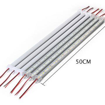 10pcs*50cm DC12V 5730 LED Hard Strip LED Bar Light 5730 5630 with U Aluminium shell +pc cover