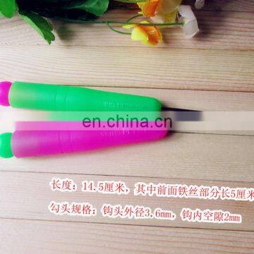 High quality plastic rubber handle crochet hook circular knitting needles handle sewing hook