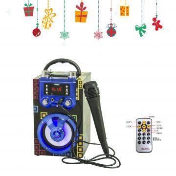 trending products mini speaker christmas gift karaoke speaker with multi color blue tooth Karaoke speaker factory price