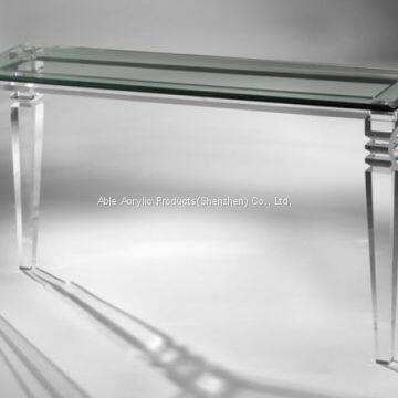 Custom Design Structure Crystal Clear Acrylic Desk Acrylic Furniture