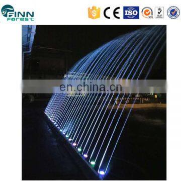 Outdoor colorful led light and dancing musical water fountain