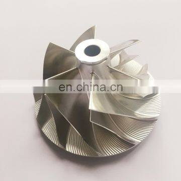 RHE6 NH364606 56.30/75.06mm 6+6 blades turbo milling/Aluminum 2618/billet compressor wheel for MYAY/MYBH/MYCP/MYCQ/MYEV/VIEH