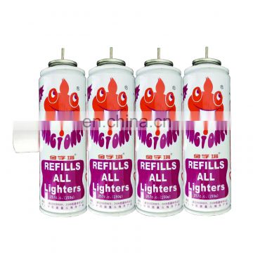 Very good quality universal butane gas bottle  and butane refill made in china