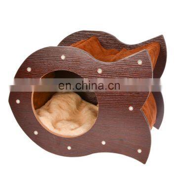 Outdoor Folding Cheap Play Indoor Wooden Tree Scratcher Bed Pet Cat House photo-5
