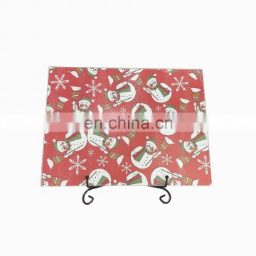 Snowman Tempered Glass Kitchen Chopping Cutting Boards