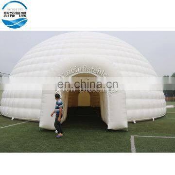 Wind-proof customized fire retardant PVC inflatable igloo event dome tents for sale