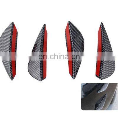 HOT sale New Universal  Fit Front Bumper Lip Splitter Fins Body Spoiler