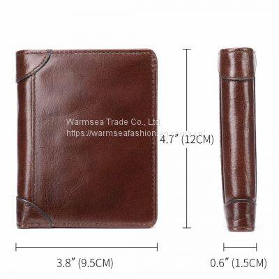 Men's Mini Fashion Durable Leather Wallets Purses photo-3