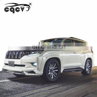 WD style wide body kit for 2018 Toyota land cruiser prado front bumper rear bumper and wide flare for toyota prado facelift