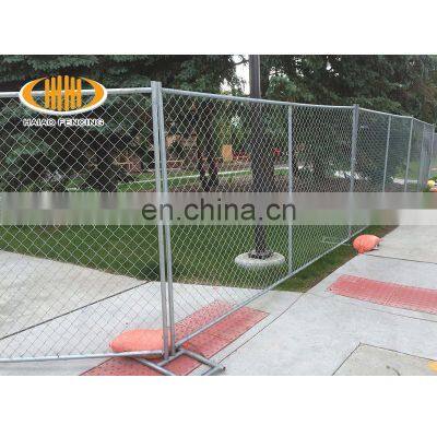 cheap price 6*12 ft galvanized  chain link temporary fence for sale