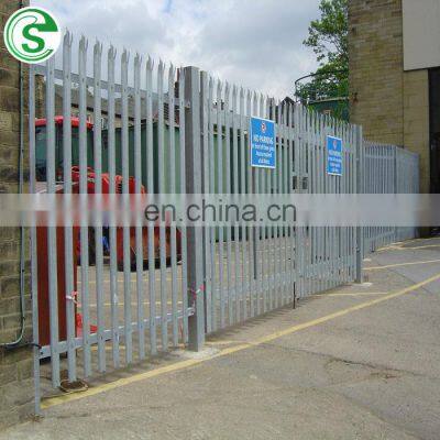 W and D type palisade angle iron fence