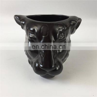 Custom Design Outdoor Indoor Animal Shape Hand Painted Decorative Garden Flower Plant Planter Ceramic Bonsai Pots