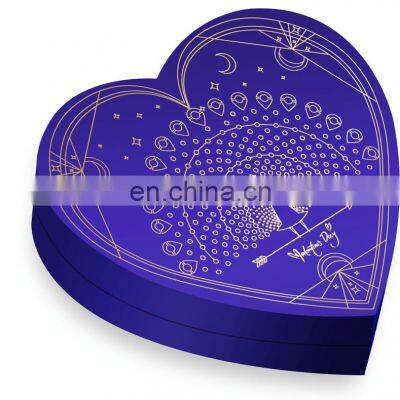 Wholesale custom packaging paper cardboard heart shaped gift box