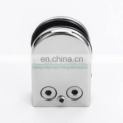 Customized 304 316 stainless steel Punching glass clamp