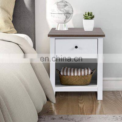 Wood furniture night stand modern Wooden End Table Bedside Table