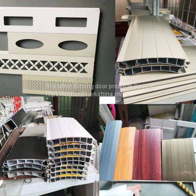Double layer aluminum alloy shop anti-theft rolling gate electric rolling shutter door stainless steel wind resistant fireproof rolling shutter door garage door