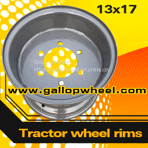 Steel Agricultural trailer wheel rims 13x17 for 15.0/55-17 tires