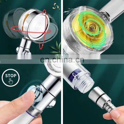 Water Filter High Pressure Fan Vortex Hydro Shower Jet Turbo Head Shower Turbo photo-2