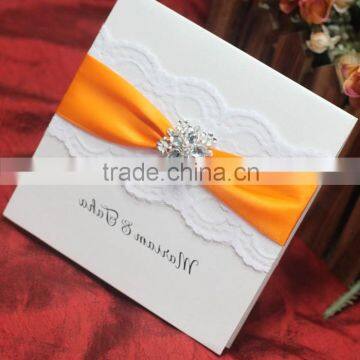 Luxury Lace Handmade Wedding Invitation Card Designs photo-5