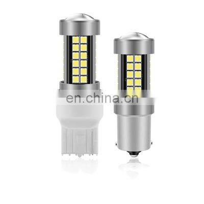 car LED light reversing bright bulb HD lens intelligent constant current drive T20 1156 54smd dc12v-16v