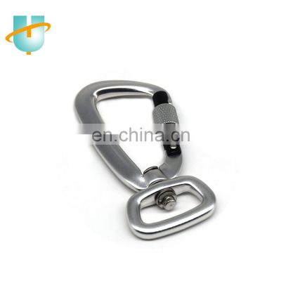 Outdoor 12KN Multi-Use Aluminium Clip Hanger Gear Portable Carabiner for Dog Leashes